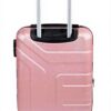 Valise cabine ABS 4 roues extensible A1 Fashion Goods Rose