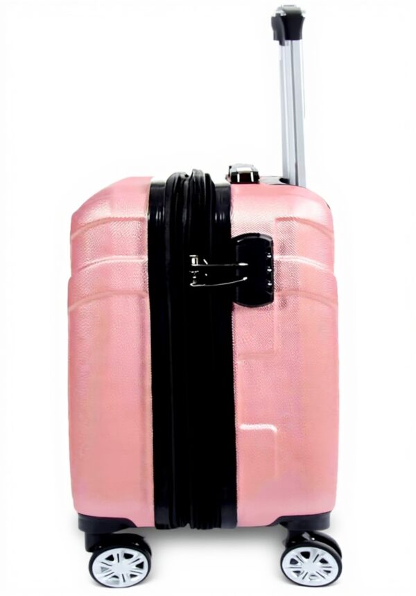 Valise cabine ABS 4 roues extensible A1 Fashion Goods Rose