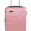 Valise cabine ABS 4 roues extensible A1 Fashion Goods Rose