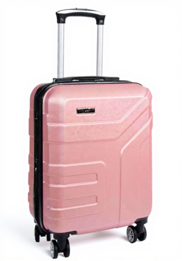 Valise cabine ABS 4 roues extensible A1 Fashion Goods Rose