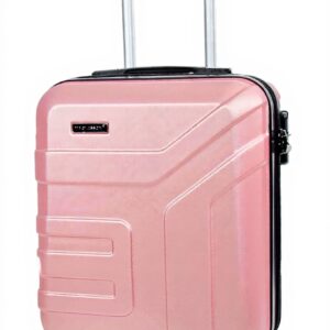 Valise cabine ABS 4 roues extensible A1 Fashion Goods Rose