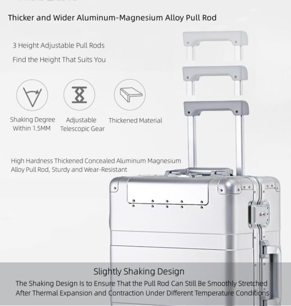 Valise aluminium magnésium ANNI RIEL roulettes serrure TSA-3