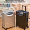 Valise aluminium magnésium ANNI RIEL roulettes serrure TSA-5