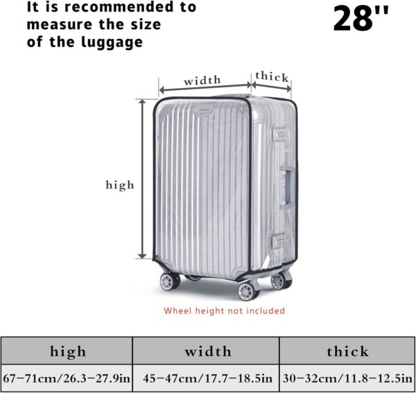 Housses de valise PVC transparent boogift protection-1