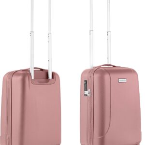 Valise cabine rigide CarryOn Skyhopper 55cm TSA Rose-0