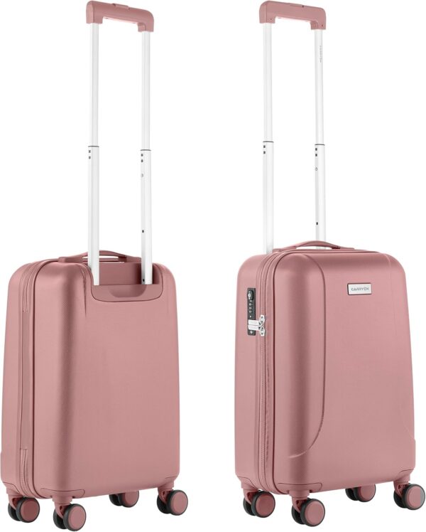 Valise cabine rigide CarryOn Skyhopper 55cm TSA Rose-0
