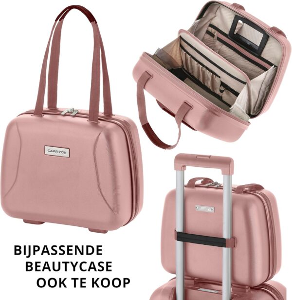 Valise cabine rigide CarryOn Skyhopper 55cm TSA Rose-4