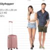 Valise cabine rigide CarryOn Skyhopper 55cm TSA Rose-3