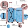 Valise cabine rigide CarryOn Skyhopper 55cm TSA Rose-1