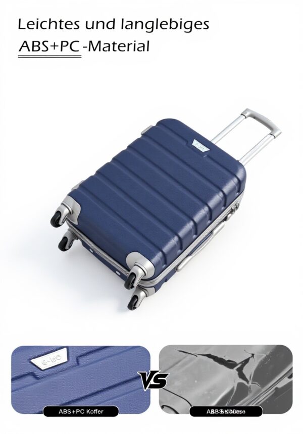 Valise rigide COOLIFE roulettes serrure TSA qualité