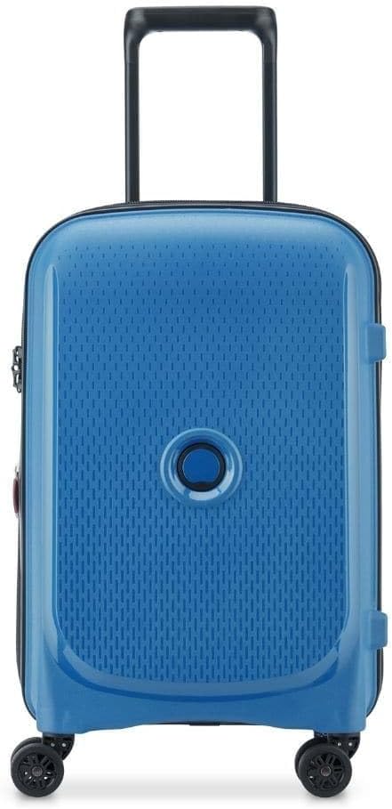 Valise cabine DELSEY Paris rigide extensible bleu zinc-0