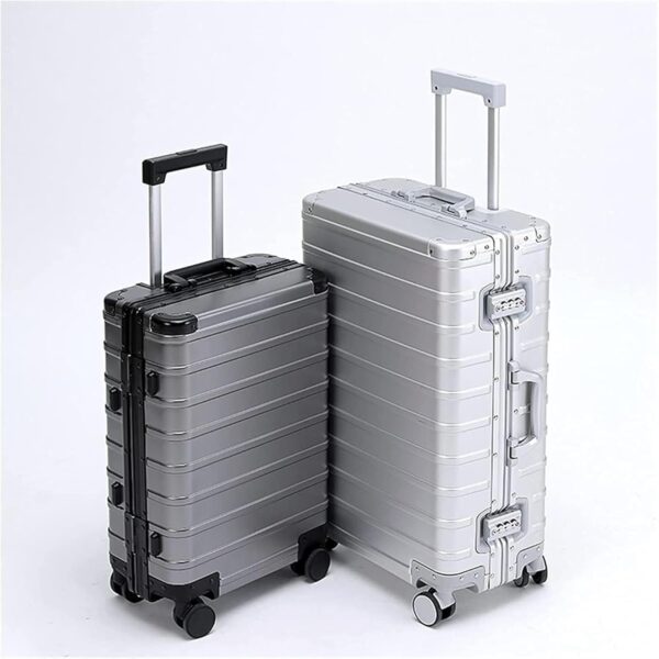 Valise cabine DRMEE aluminium serrure TSA roues silencieuses-4