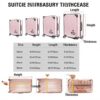 Housse de valise FABULWAY PVC transparent étanche 60,9 cm