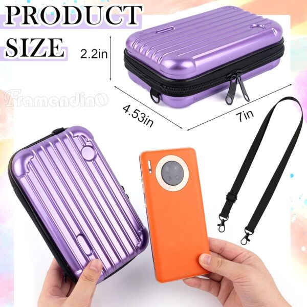 Framendino Trousse Maquillage Rigide ABS PC Femme Portable-1