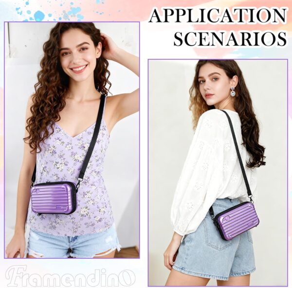 Framendino Trousse Maquillage Rigide ABS PC Femme Portable-4