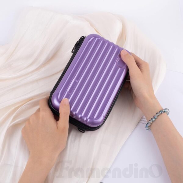 Framendino Trousse Maquillage Rigide ABS PC Femme Portable-6