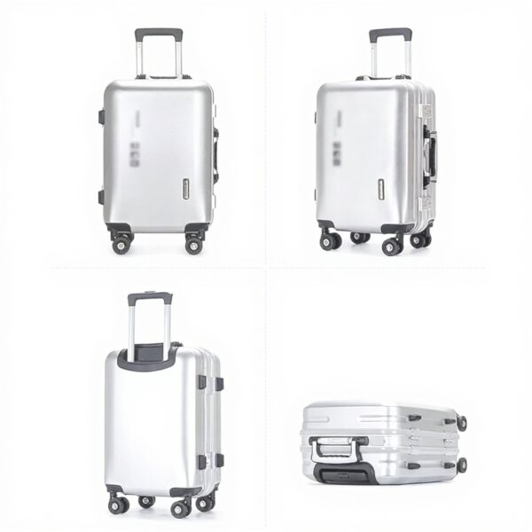 Valise cabine aluminium HALAHAI chargement USB bagage rigide