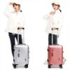 Valise cabine aluminium HALAHAI chargement USB bagage rigide