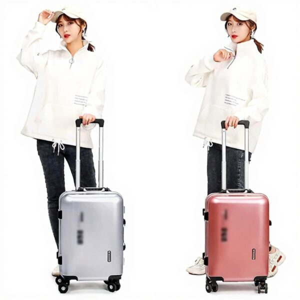 Valise cabine aluminium HALAHAI chargement USB bagage rigide