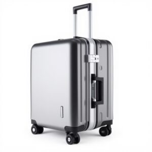 Valise cabine aluminium HALAHAI chargement USB bagage rigide