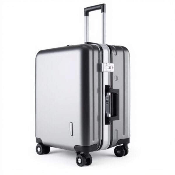Valise cabine aluminium HALAHAI chargement USB bagage rigide