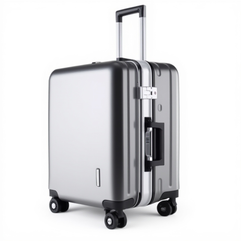 Valise cabine aluminium HALAHAI chargement USB bagage rigide