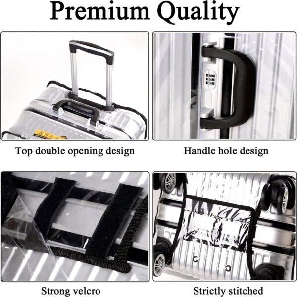 Housse de valise PVC transparente JamHooDirect étanche