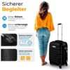 KESSER Set valises coque dure ABS roulettes 4 couleurs