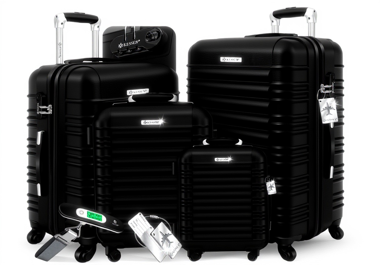 KESSER Set valises coque dure ABS roulettes 4 couleurs