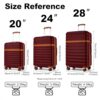 Valise cabine KONO ABS PC rigide 4 roulettes serrure TSA