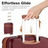 Valise cabine KONO ABS PC rigide 4 roulettes serrure TSA