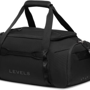 Bagage cabine LEVEL8 résistant à l'eau sac de voyage noir-0