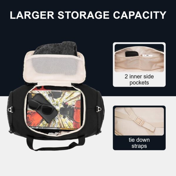 Bagage cabine LEVEL8 résistant à l'eau sac de voyage noir-4
