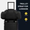 Bagage cabine LEVEL8 résistant à l'eau sac de voyage noir-5