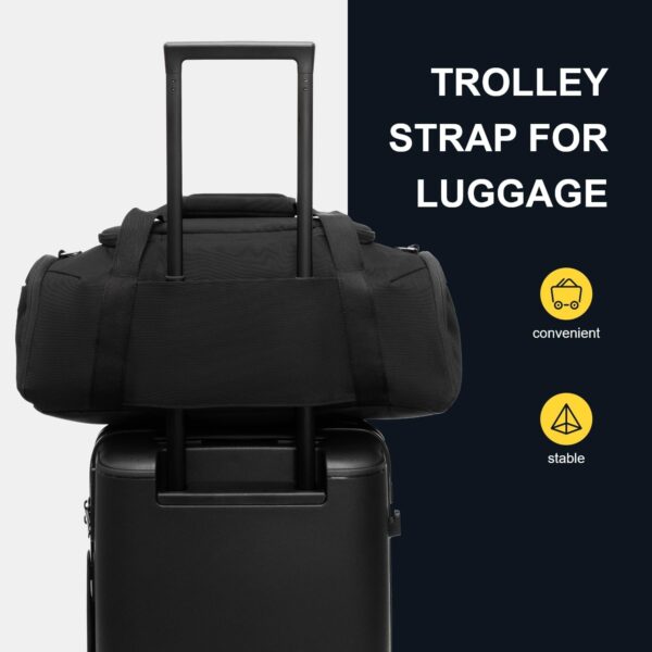 Bagage cabine LEVEL8 résistant à l'eau sac de voyage noir-5