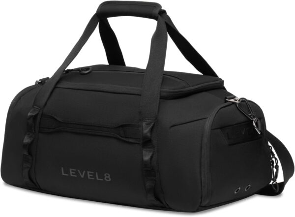 Bagage cabine LEVEL8 résistant à l'eau sac de voyage noir-0