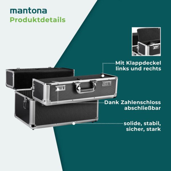 Valise photo Mantona aluminium robuste serrure combinaison-1