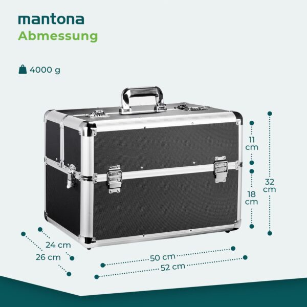 Valise photo Mantona aluminium robuste serrure combinaison-4