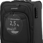 Valise Cabine Souple METZELDER USB TSA Lowcost Noir-0