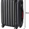 Valise rigide Monzana Noir 4 roues ABS cadenas combinaison-10