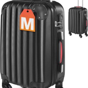 Valise rigide Monzana Noir 4 roues ABS cadenas combinaison-0