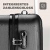 Valise rigide Monzana Noir 4 roues ABS cadenas combinaison-6