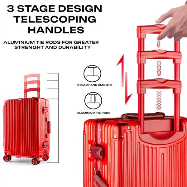 Valise rigide polycarbonate POSH serrure TSA roues 4