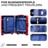 Valise rigide polycarbonate POSH serrure TSA roues 4