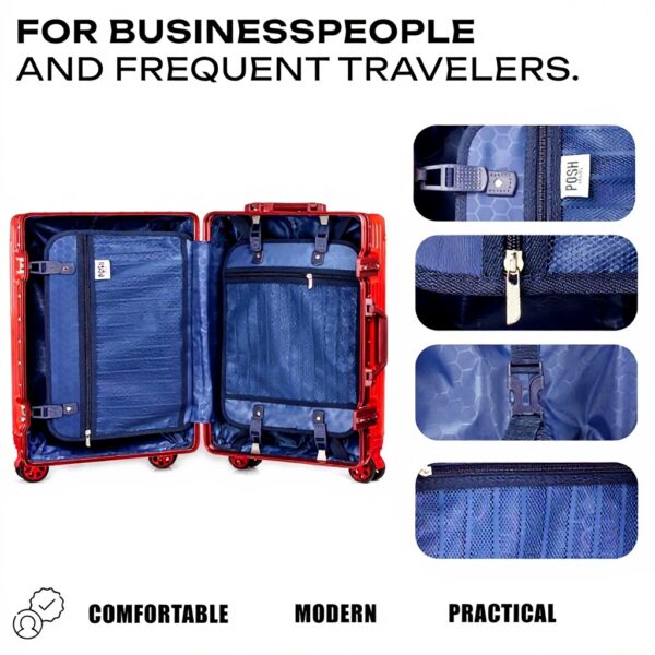 Valise rigide polycarbonate POSH serrure TSA roues 4