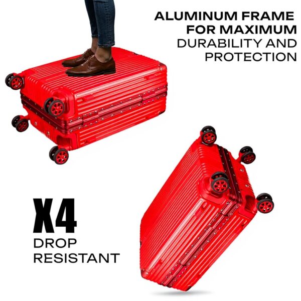 Valise rigide polycarbonate POSH serrure TSA roues 4