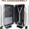 Housse de bagage PUMHUBO protection PVC transparent poignée-2