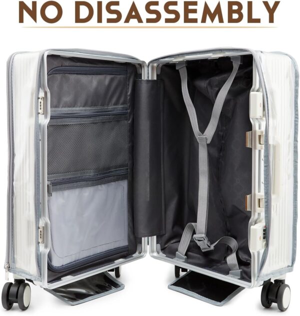 Housse de bagage PUMHUBO protection PVC transparent poignée-2
