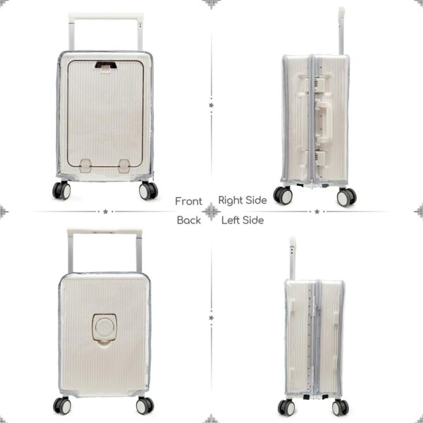 Housse de bagage PUMHUBO protection PVC transparent poignée-4