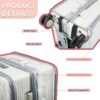 Housse de bagage PUMHUBO protection PVC transparent poignée-6